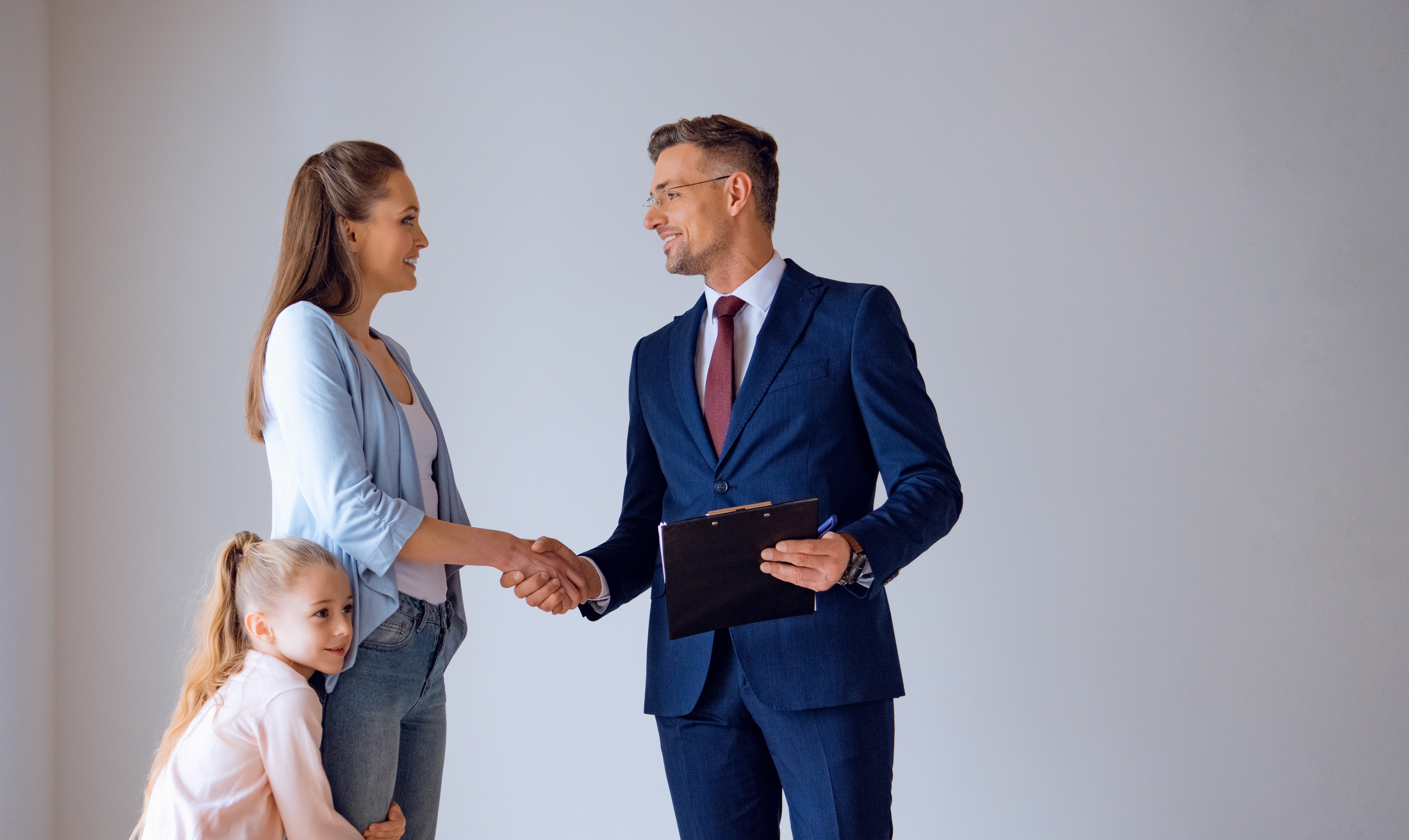 A property professional guiding clients through a home decision
